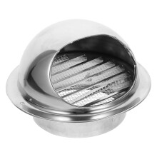 HOMEMAXS Exhaust Air Vent Cover Metal Dryer Vent Cover Wall Vent Cover For Home Stainless Steel Outdoor Dryer Vent Round Wall Vent Outlet Cover