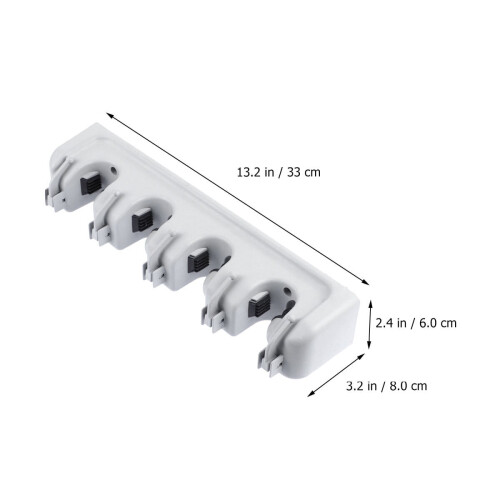 Organizer for Cleaning Supplies 1Pcs Grey Plastic 33x8x6cm 1