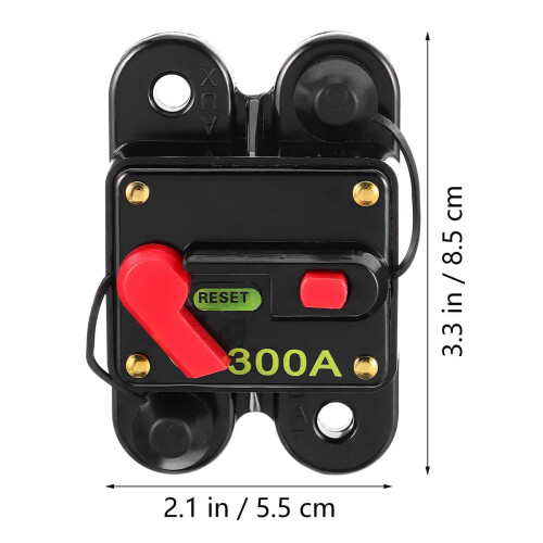 Interruttore automatico e fusibile Worgeous50Amp per autoradio, alimentatore nero 1