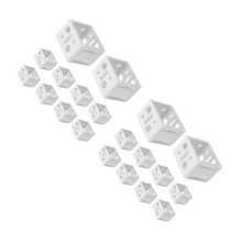 24Pièces Accessoires Fixation Blancs Résistants Faciles À Poser