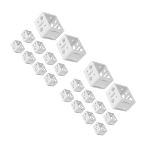 24Pièces Accessoires Fixation Blancs Résistants Faciles À Poser