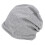 EMF Hat Cotton Beanie Slouch One Size Light Gray 13