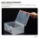 Toy Storage Case Small Plastic Box Rectangular 1Set 6