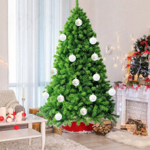 Ensemble de 4 boules de Noël floquées améliorées – Styles variés, compatibles avec tous les sapins et toutes les fêtes