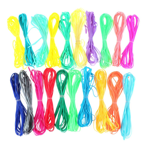 DIY 20pcs DIY Ropes PVC Colorful String Plastic Multipurpose Wire 1