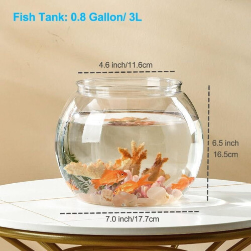 Kituri mini pentru acvarii din plastic, acvariu (0,8 galoane/ 3 l) 1