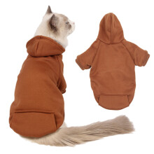 Hanorac cu glugă din fleece pentru câini, vestă din bumbac, cald, mic, mediu