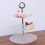 Transparent dessertdisplay med tre lag serveringsfad til bryllup og hjem 4