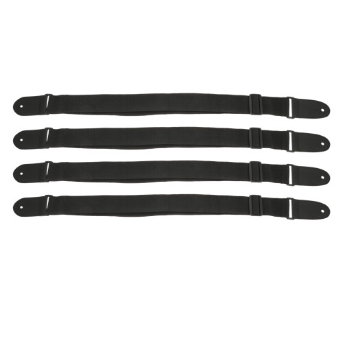 4Pièces Sangle Instrument Noir Oxford PU Solide Chic Ajustable