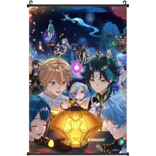 Affiche murale Genshin Impact (anime), collection de posters, impression d'art décorative avec accessoires de suspension, 60 cm L x 40 cm l