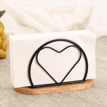 Porte-serviettes de table moderne en métal pour la cuisine, le comptoir, intérieur/extérieur – Cadeaux et souvenirs de fête