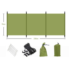 Outdoor 210D Oxford Cloth Camping Windscreen Portable Foldable Windshield Privacy Screen Beach Garden Hike BBQ Picnic Sidewall