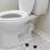 Lot de 4 cache-boulons décoratifs pour WC, noirs. 4