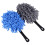 Microfiber Car Window Cleaner Brush Blue 11.8 Inch 2