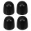 Lot de 4 cache-boulons décoratifs pour WC, noirs. 6