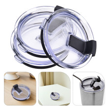 HOMEMAXS Lot de 3 couvercles de rechange pour gobelets isothermes, étanches, pour garder les boissons chaudes ou pour tasses de voyage et gobelets