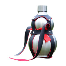 Stainless Steel Gourd Water Bottle, 60.8oz, Portable & Versatile – for Milk, Wine, Drinks – Ideal for Hiking, Gym, Daily Use