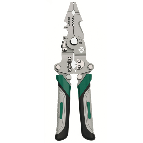 Multi-Functional Electric Wire Stripper And Cutter Tool With Anti-Slip Grip
