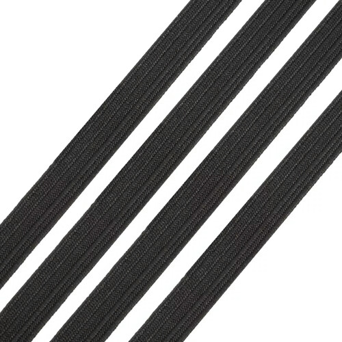 100yd/Roll Black 8mm Flat Elastic Cords Stretch Craft String DIY Jewelry Thread 1