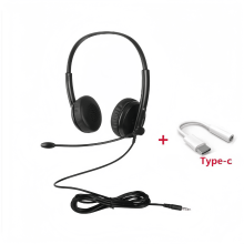 Gamingheadset met ingebouwde microfoon voor pc en kantoor