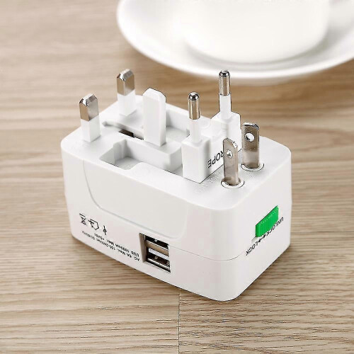 Universal Au Us Uk Eu Plug Adapter Αμερικανικό Γερμανικό Ταξιδιωτικό Plug Power2Usb Port Converter 1