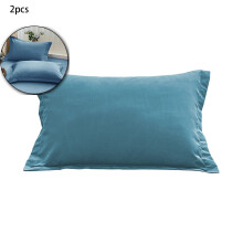 Lot de 2 taies d'oreiller en microfibre – 74 x 48 cm, housses d'oreiller standard infroissables pour une peau plus douce, des cheveux plus soyeux