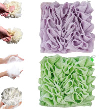 Washcloth Loofah Combo, 2 in 1 Bath Loofah Sponge,Loofah Washcloth, Washcloth Loofah,The Soft Loofah and Washcloth