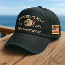 250th Anniversary Commemorative Cap Patriotic Embroidered Baseball Cap USA Commemorative Hat Unisex American Independence Day Hat