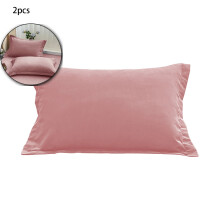 Conjunto de 2 fronhas de microfibra – 74 x 48 cm, capas de travesseiro padrão resistentes a rugas para uma pele mais macia, cabelos mais sedosos e