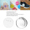 Button Maker DIY Kit 100 Blank Badge Components 58mm Round Rustproof Supplies 3