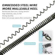 (Luya Fraud Trap [1.0-meter Strengthened Model]) Steel Rope for Fishing Plier - Outdoor Gear