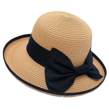 Dames Derby- en Panama-zonnehoeden, kaki, one size