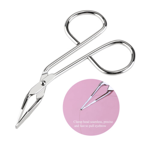 Eyebrow Tweezer Stainless Steel 2 pcs 2