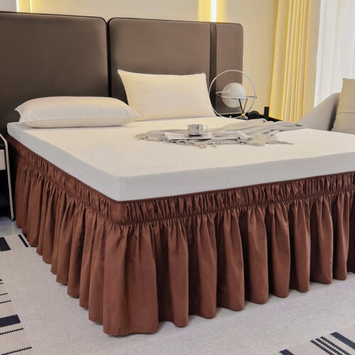 Jupe de lit enveloppante, hauteur 38 cm, élastique ajustable