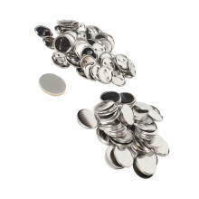 56MM Metal Back Button Parts 100 Sets for Badge Craft DIY and Smoothing Finish
