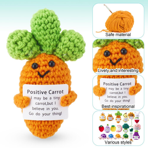 18 τεμάχια κούκλες Positive Crochet: Παιχνίδια για τουρσί πατάτας, λαχανικών και φρούτων 2