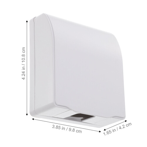 White 86 Wall Socket Cover 2PCS 1