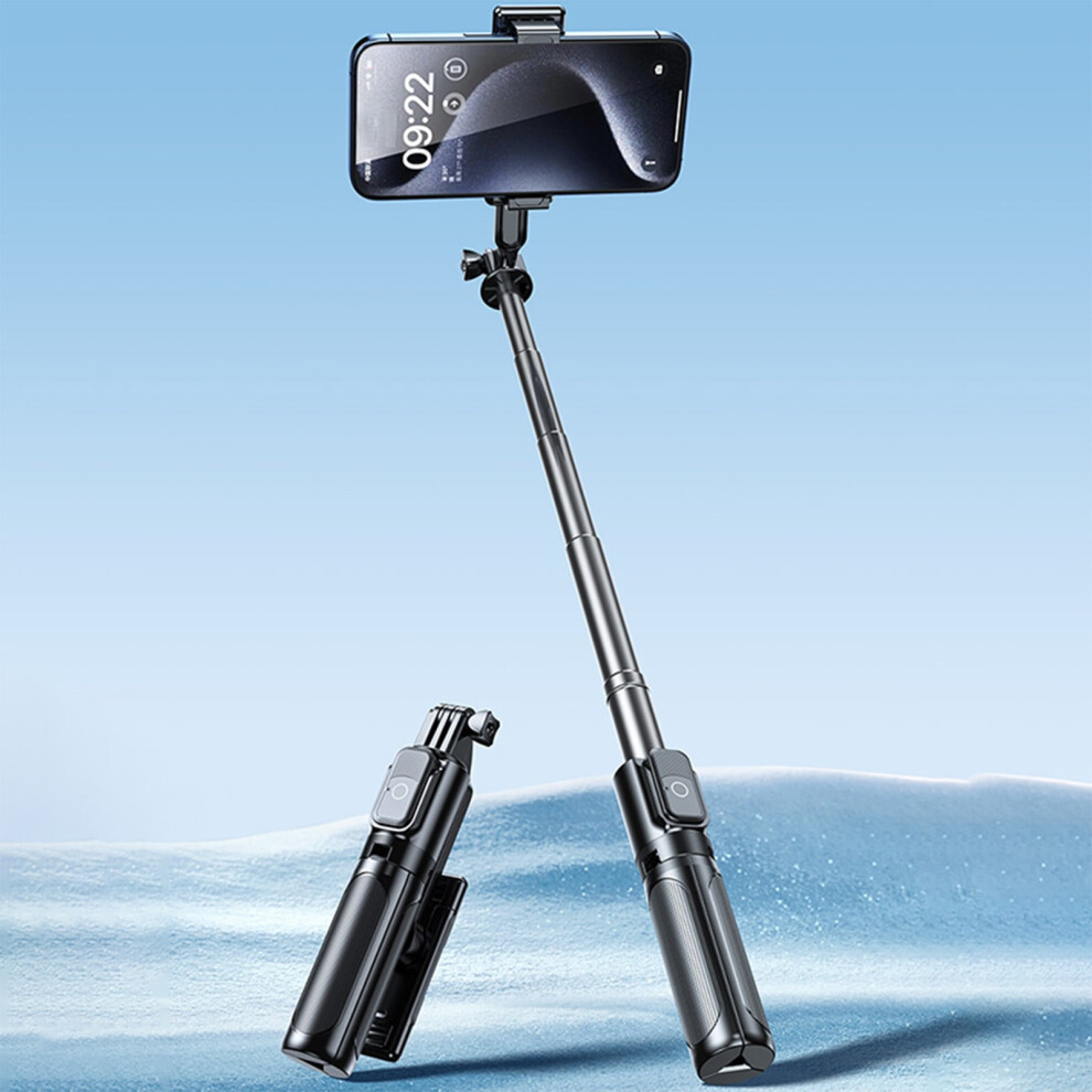 Outdoor Travel Photography Gimbal Selfie Stick With Stabilizer - Portable Tripod, Anti-Shake, Expandable For Live Streaming And Selfies 9087558637736