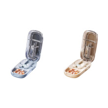 Portable Pill Cutter (3/2/1pcs), for Small/Tiny Pills, 1/4 & 1/2 Splitting, Centering & Alignment, Travel-Sized, Easy to Use