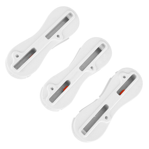 White Surfboard Fin Plug 3-Piece Set