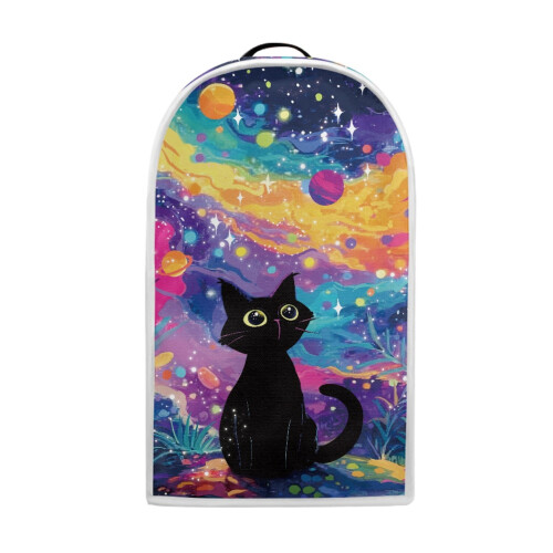 Galaxy Cat Silhouette Blender Cover Hand Strap