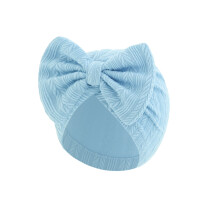 Baby Turban Hat Solid Color Headwrap Hospital Nursery Hat Bun Knot Cap Soft Bonnet Caps for Infant Toddler