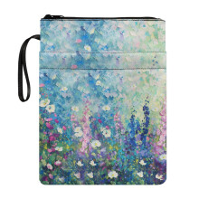 Floral Book Cover for Bible or Paperback, 29 x 22 cm, Zip