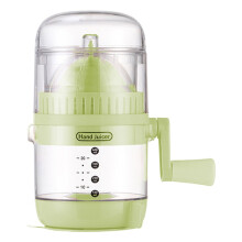 15oz Manual Citrus Juicer, Portable Hand Crank for Orange/Watermelon, Compatible with Apple/Pineapple/Lemon/Lime, Non-Slip Handle, Easy Clean