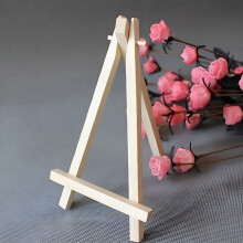 10 Pack Display Easel,Natural Wooden Tripod Holder Stand for Displaying Small Canvas,Business Cards,Photos - 8x15CM