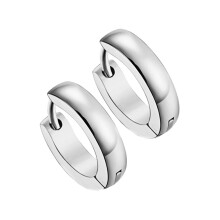 316L Stainless Steel Men Women Hoop Earrings Huggie Ear Clip Piercing