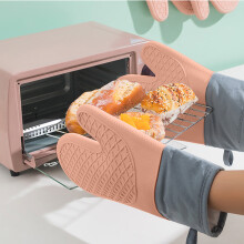 Anti-scalding Microwave Gloves, Insulation Oven Special Kitchen Baking Thickened High-Temperature Steamer Heat-proof Artifact