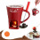 Sweet Fondue Cup Ceramic Red 1 Piece 1