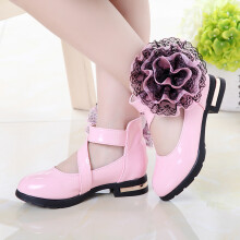 (29) Girls PU Leather Party Shoes Anti-Slip Breathable