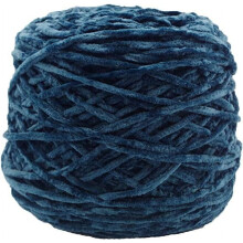 Hilo de terciopelo chenilla azul pavo real de 250 g, grueso, vegano, suave, mezcla de poliéster y algodón para tejer y hacer ganchillo –